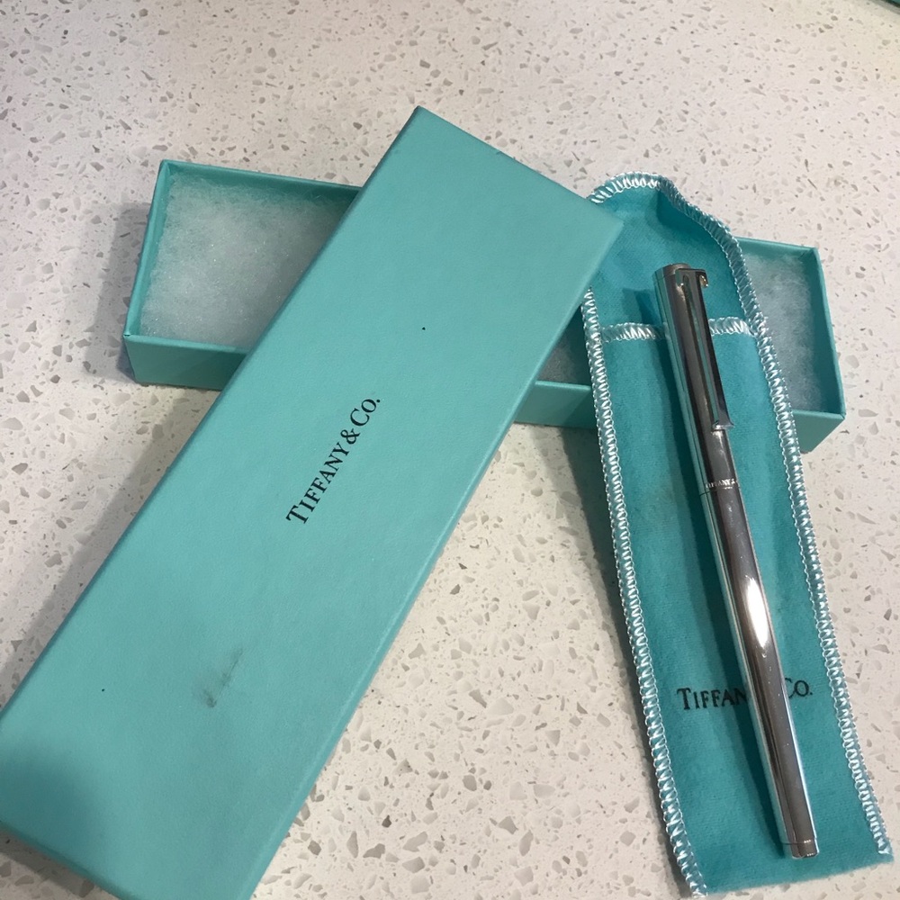 Tiffany & Co SS Pen engraved "CCB"
